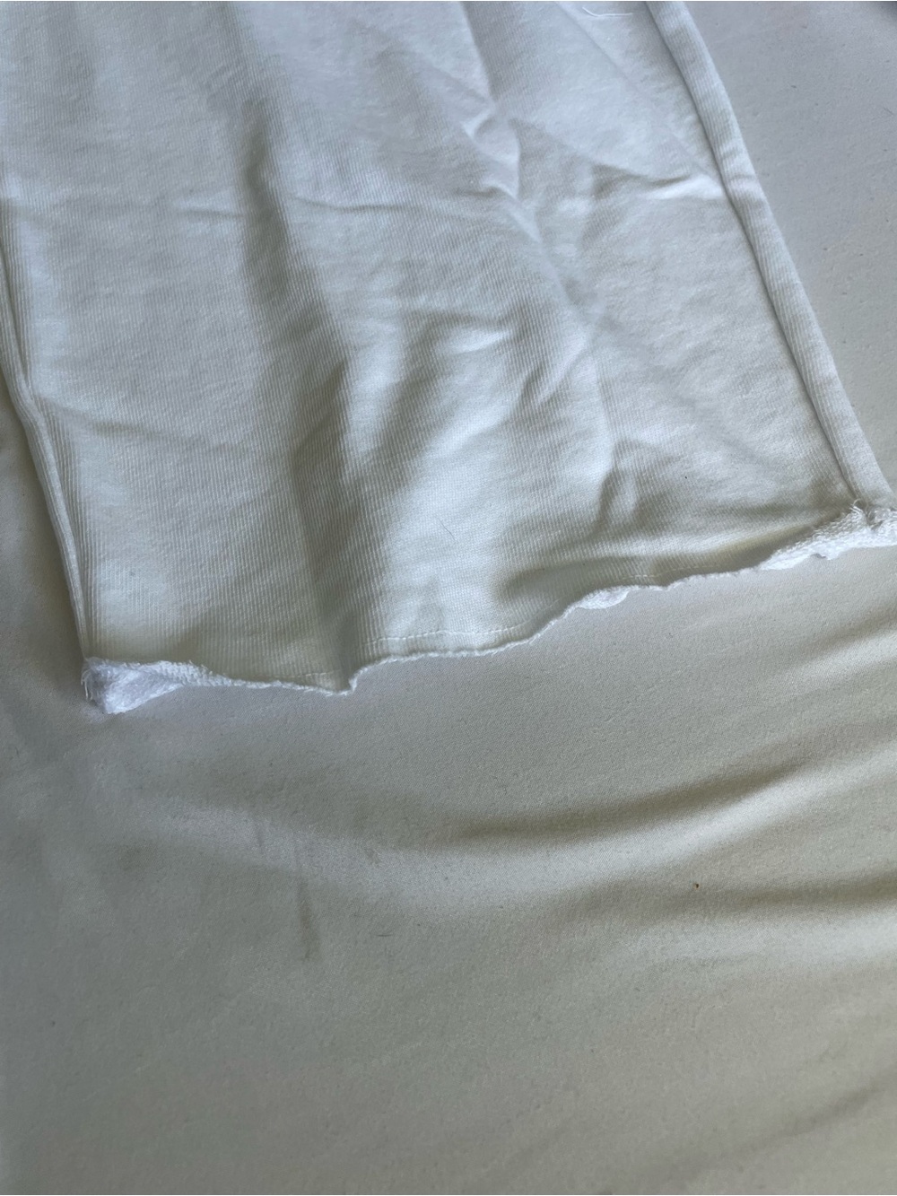 GAP White Wide-Leg Drawstring Lounge Pants - Picture 7 of 8